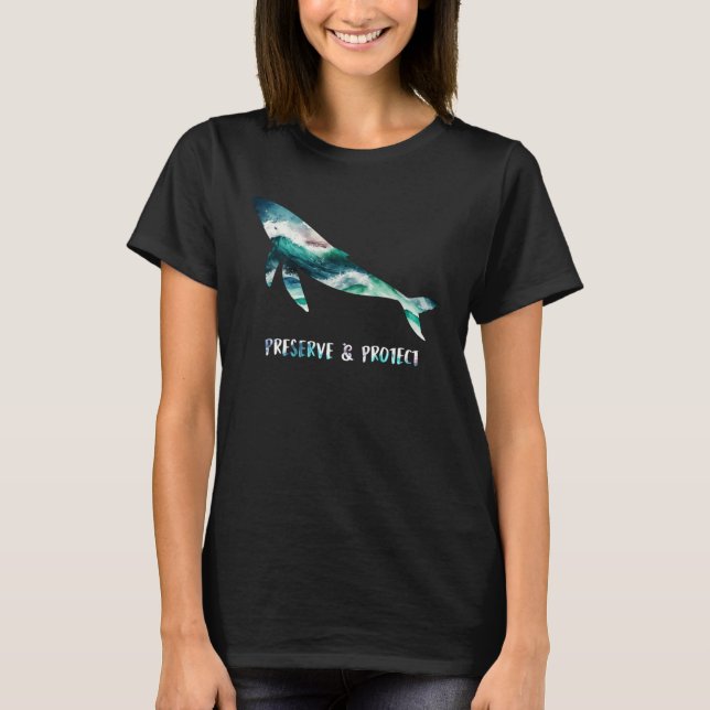 Rett der Walschutzarten Meeresbewusstsein T-Shirt (Vorderseite)