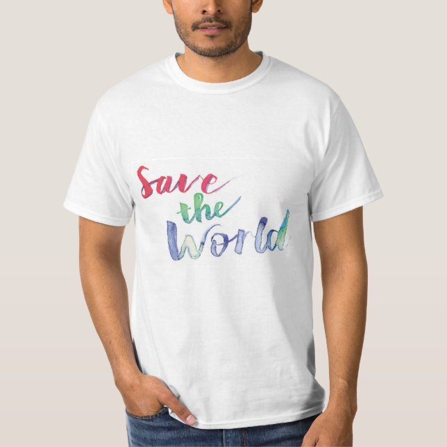 Rett der Welt T-Shirt (Vorderseite)