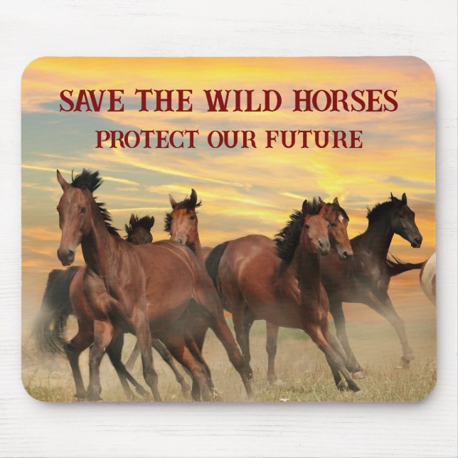 Rett der Wildpferde Mousepad (Vorne)