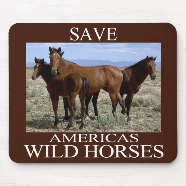 Rett der Wildpferde Mousepad (Vorne)