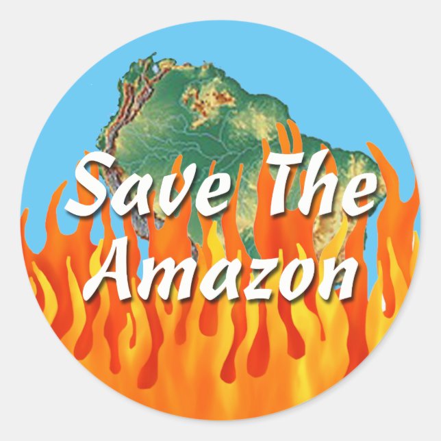 Rett des Amazonas Runder Aufkleber (Vorderseite)