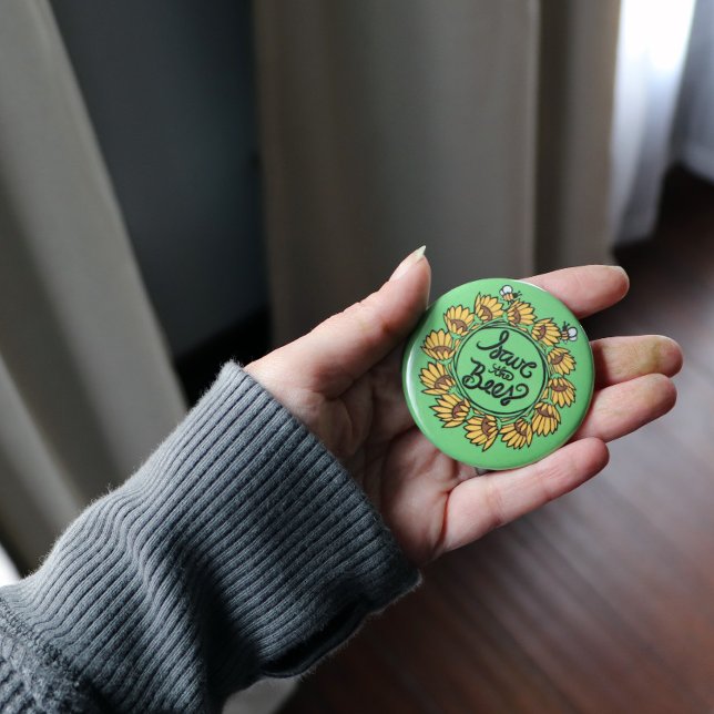 Rett des Bienen-Earth-Tages Button (Von Creator hochgeladen)