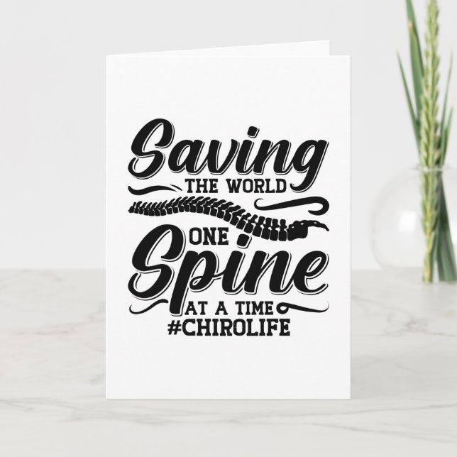 Rett des Chiropraktikers der Spine Karte (Vorderseite)