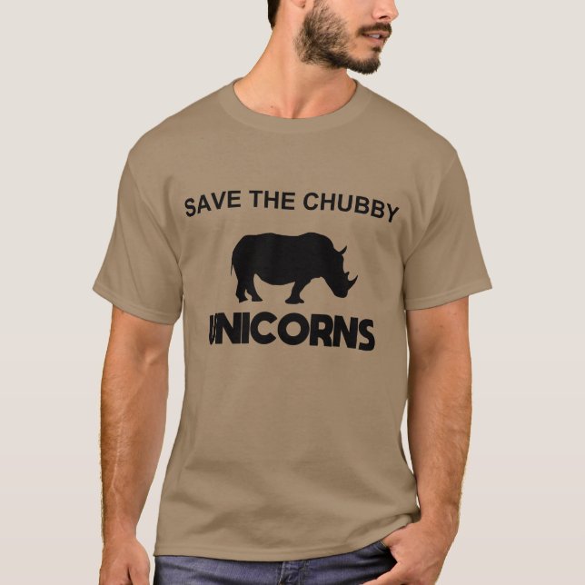 rett des Chubby-Einhorns T-Shirt (Vorderseite)