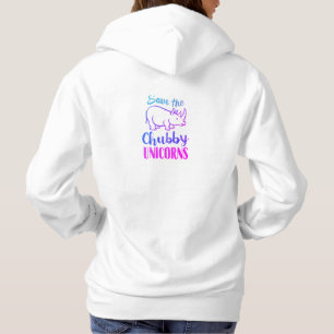 Rett des Chubby Unicorn Funny Rhino Hoodie