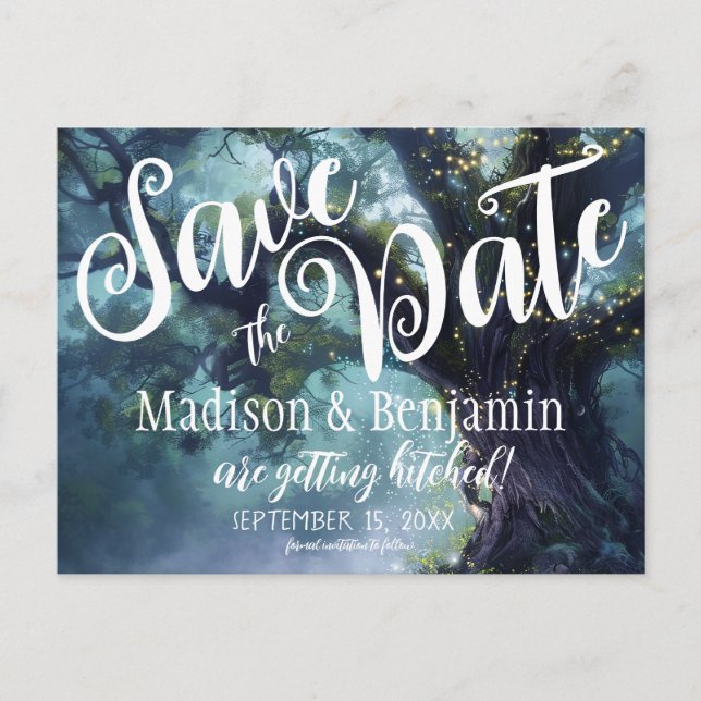 Rett des Datums der Treppenleuchten der verzaubert Postkarte (Vorderseite)