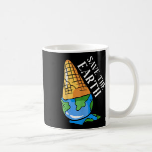 Rett des Klimaschutzes auf der Erde Kaffeetasse