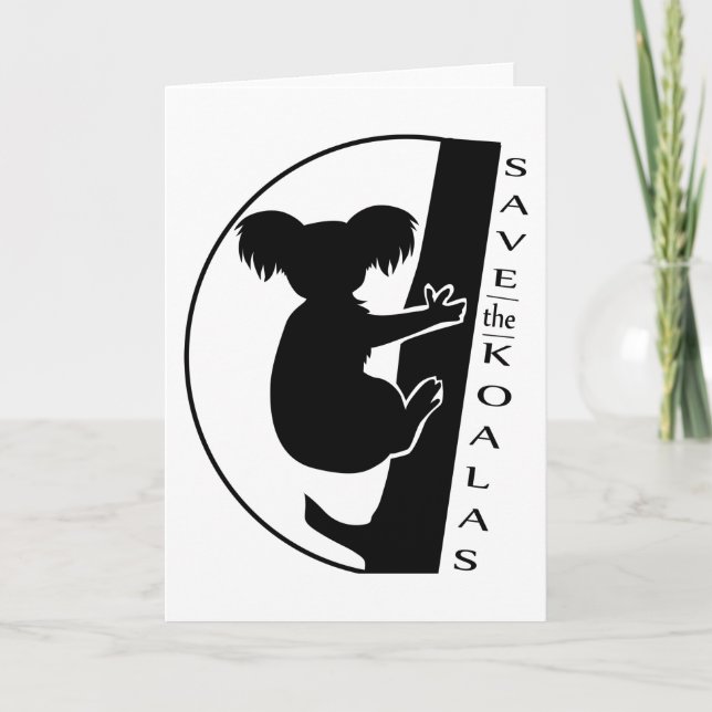 Rett des Koalas Karte (Vorderseite)