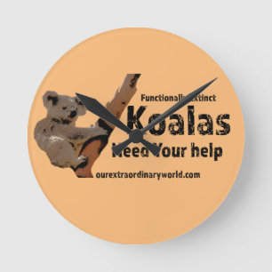 Rett des Koalas Runde Wanduhr