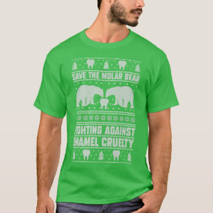 Rett des Molar-Bären, der gegen den grausamen Gürt T-Shirt