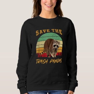 Rett des Mülls Pandas Raccoon Tier Sweatshirt