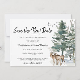 Rett des neuen Datums Wald-Pine Save The Date