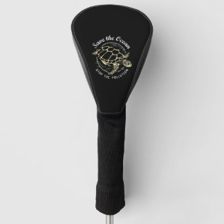 Rett des Ozeans Stoppt die Umweltschildkröte Golf Headcover