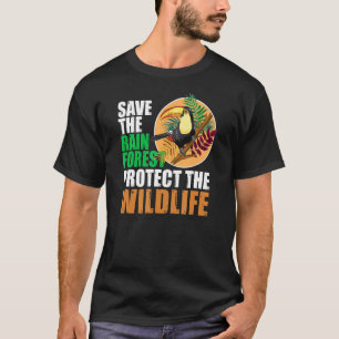 Rett des Regenwaldes Schutz der Natur T-Shirt