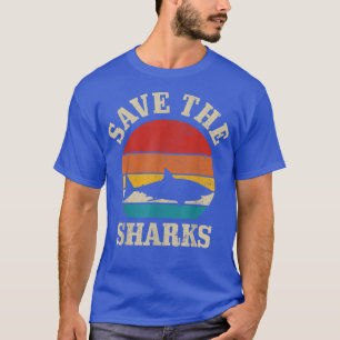 Rett des Schutzes der Vintagen Haifische durch die T-Shirt