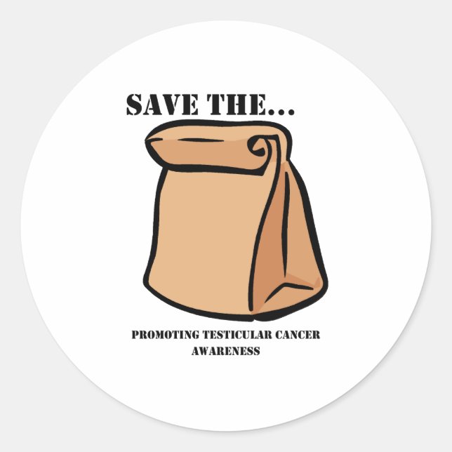 Rett des Schwanzes Runder Aufkleber (Vorderseite)