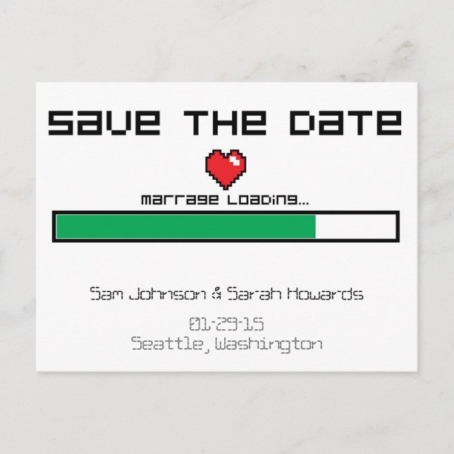 Rett des Spiels - Videospielstil Ankündigungspostkarte (Vorderseite)