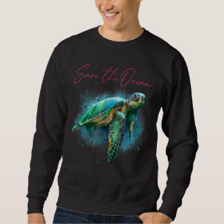 Rett des Umweltbewusstseins der Meeresschildkröte Sweatshirt