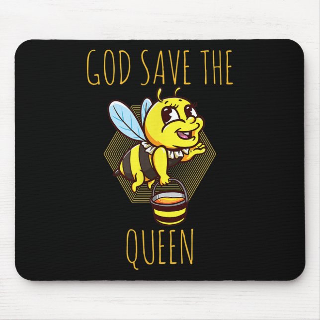 Rett des Umweltschutzes für Bienen _ Mousepad (Vorne)