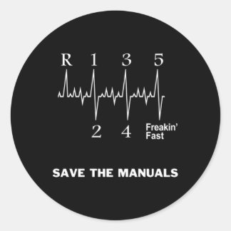 Rett des USB-Stick Shift Cars Runder Aufkleber