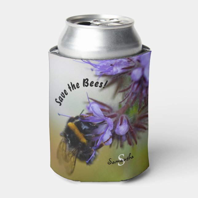 "Rett die Bienen!" Dosenkühler (Kanne Vorderseite)