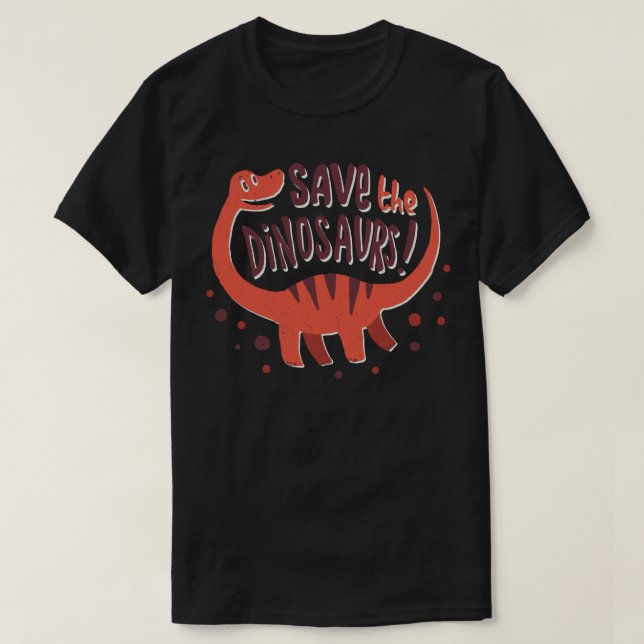 Rett die Dinosaurier T-Shirt (Design vorne)