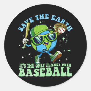 Rett die Erde Es ist der einzige Planet mit Baseba Runder Aufkleber