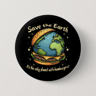 Rett die Erde - es ist der einzige Planet mit Hamb Button