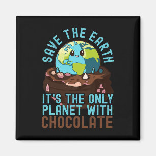 Rett die Erde Es ist der einzige Planet mit Schoko Magnet