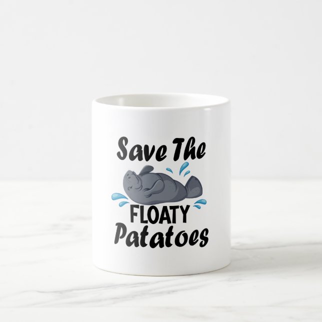 Rett die Floaty Potato / Funny Manate Kaffeetasse (Mittel)