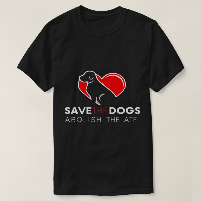 Rett die Hunde über den ATF-T - Shirt (Design vorne)