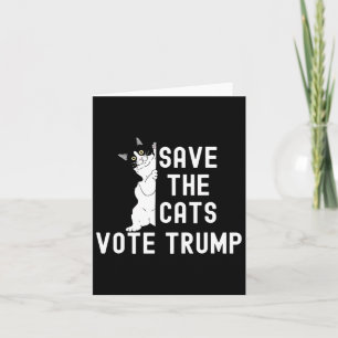 Rett die Katzen wählen Trump lustigen politischen Karte