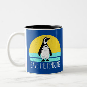 Rett die Pinguine Zweifarbige Tasse