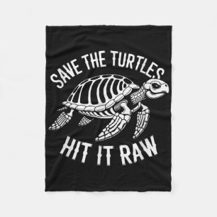 Rett die Schildkröten auf es roh sarkastischen dun Fleecedecke