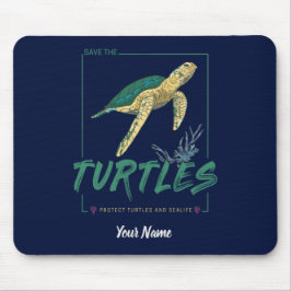 Rett die Schildkröten für Mädchen, die nur Lieben  Mousepad