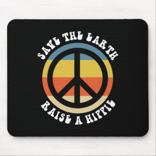 Rett Earth Raise A Hippie 50 Jubiläum Erde D Mousepad