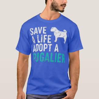 Rett ein Leben adoptiere einen Hundesrettungspugal T-Shirt