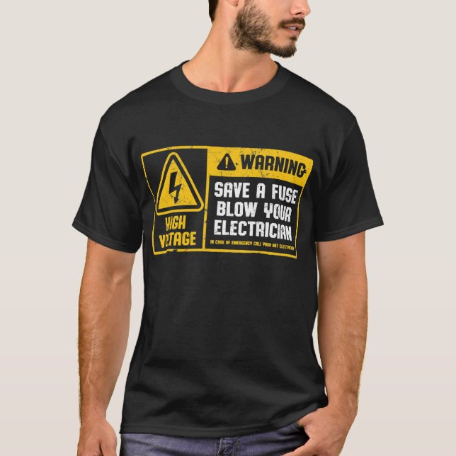 Rett eine Sicherung, die deinen Elektriker Funny L T-Shirt (Vorderseite)