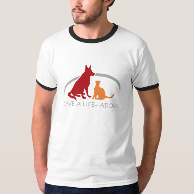 rett einen lebensadoptier T-Shirt (Vorderseite)