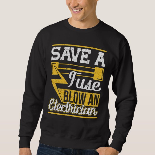 Rett einer Sicherung und eines Elektrons Sweatshirt (Vorderseite)