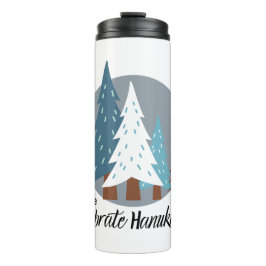 Rett eines Baumes - feiern Sie Hanukkah Thermosbecher