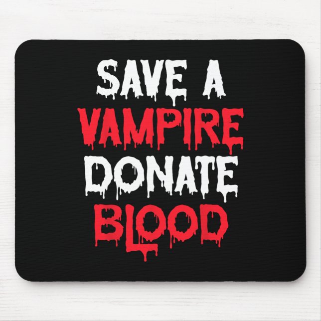Rett eines Vampire-Blutspendenkostüms Mousepad (Vorne)
