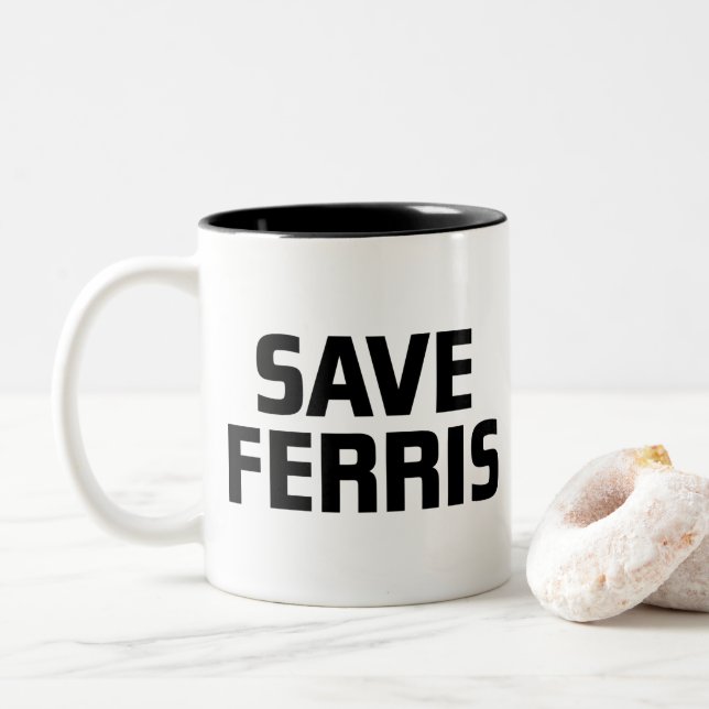 Rett Ferris Zweifarbige Tasse (Mit Donut)
