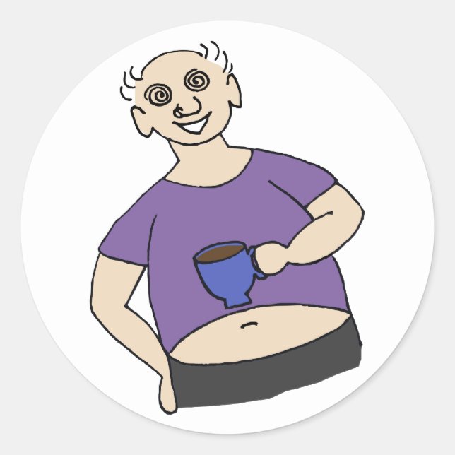 Rett Fred Runder Aufkleber (Vorderseite)