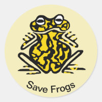 Rett FROGS - Amphibien - Giftig schwarz & gelb