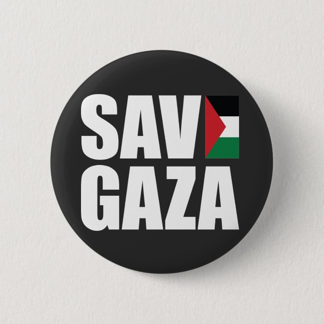 RETT GAZA BUTTON (Vorderseite)