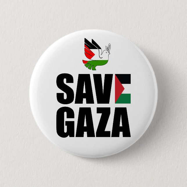 RETT GAZA BUTTON (Vorderseite)
