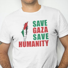 Rett Gaza Rette Menschheit, Solidarität T-Shirt