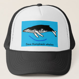Rett Humpback WHALES - Meeresfauna - Ozeanblau Truckerkappe