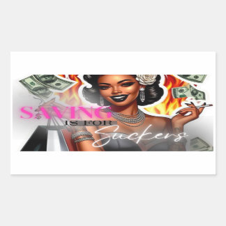 "Rett ist für Aufkäufer" Kreditkartenaufkleber Rechteckiger Aufkleber